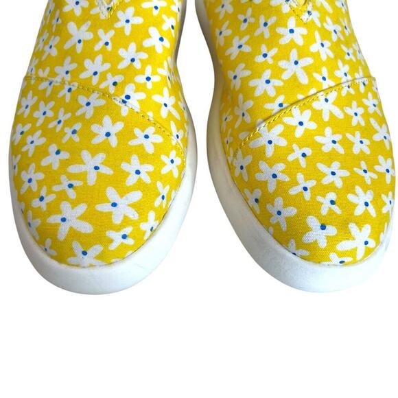 TOMS Alpargata Mallow Mule Yellow With White Daisy Print Women's Size 7.5 - Picture 6 of 11